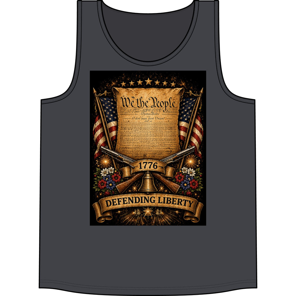 Defending Liberty Tank Top — 'We the People' 1776 Patriotic Shirt