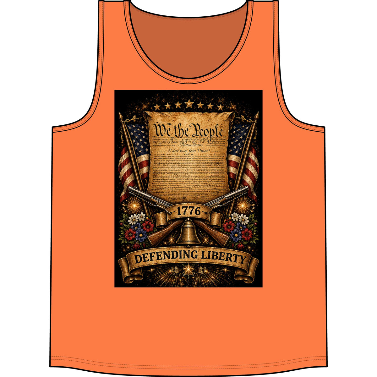 Defending Liberty Tank Top — 'We the People' 1776 Patriotic Shirt