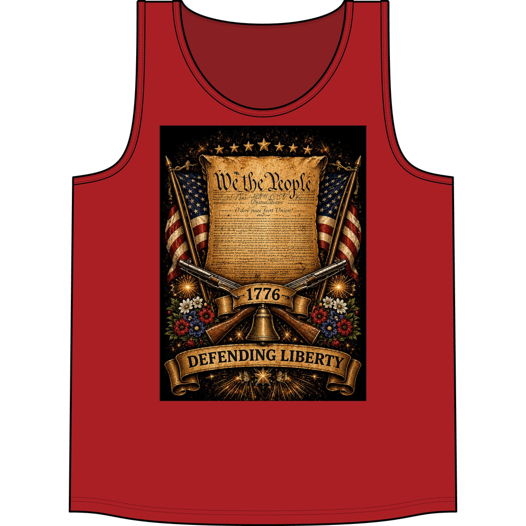 Defending Liberty Tank Top — 'We the People' 1776 Patriotic Shirt