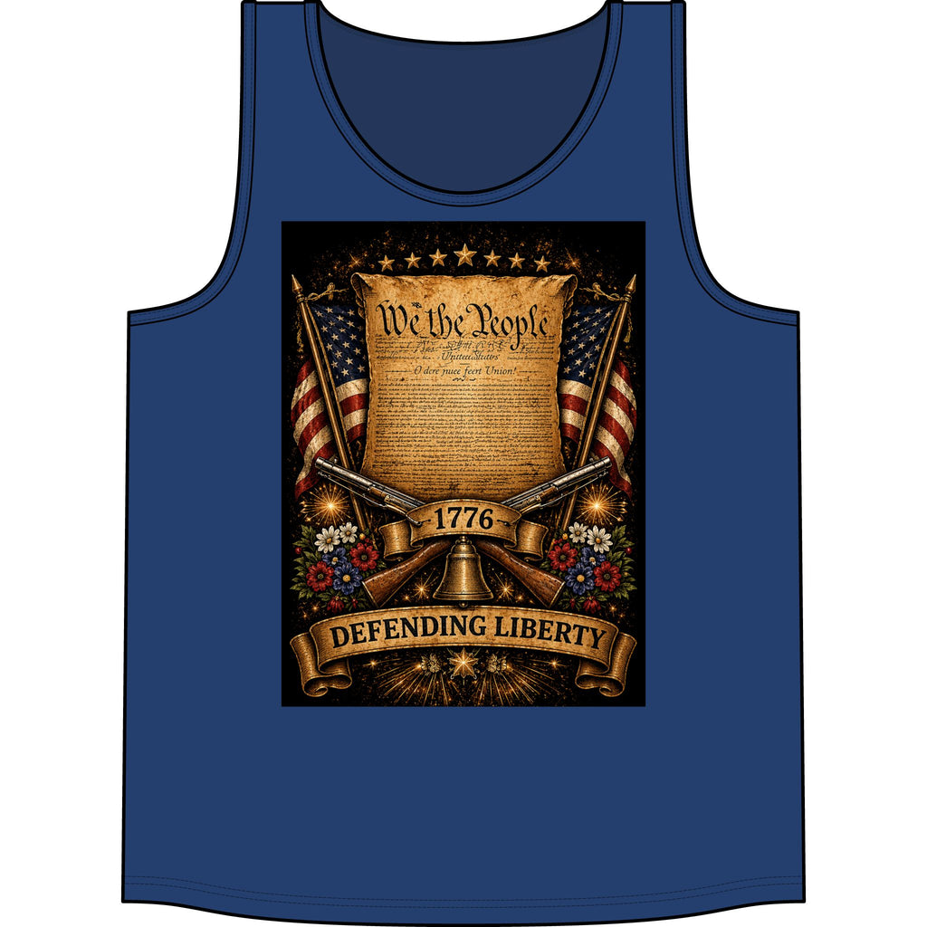Defending Liberty Tank Top — 'We the People' 1776 Patriotic Shirt