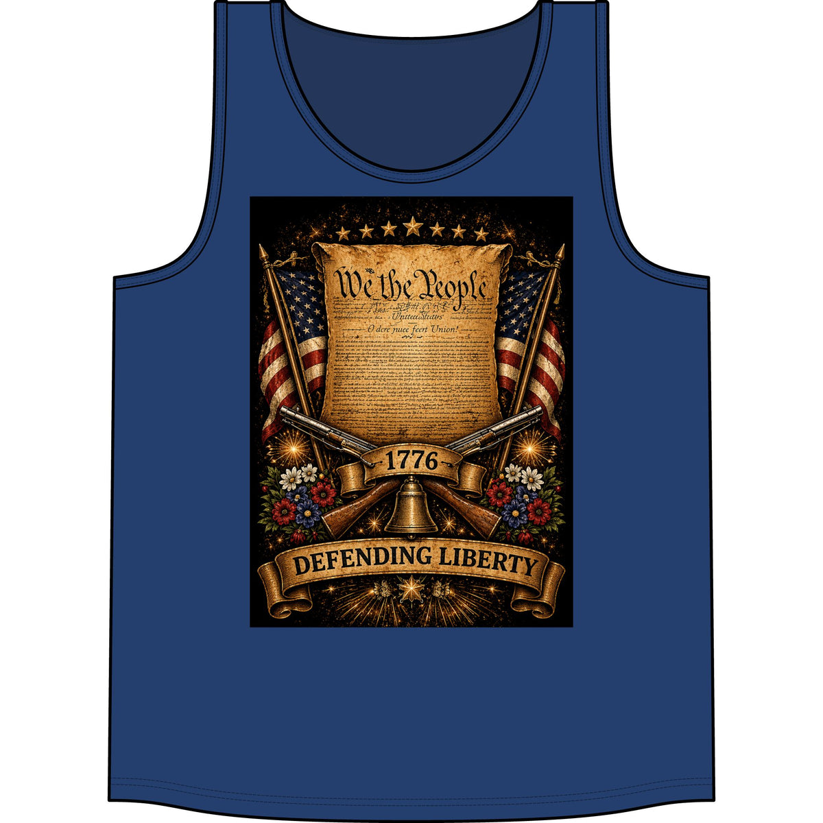 Defending Liberty Tank Top — 'We the People' 1776 Patriotic Shirt