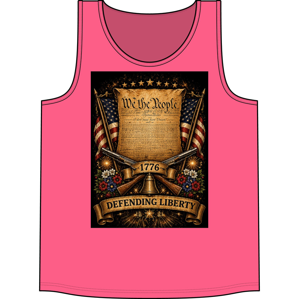Defending Liberty Tank Top — 'We the People' 1776 Patriotic Shirt