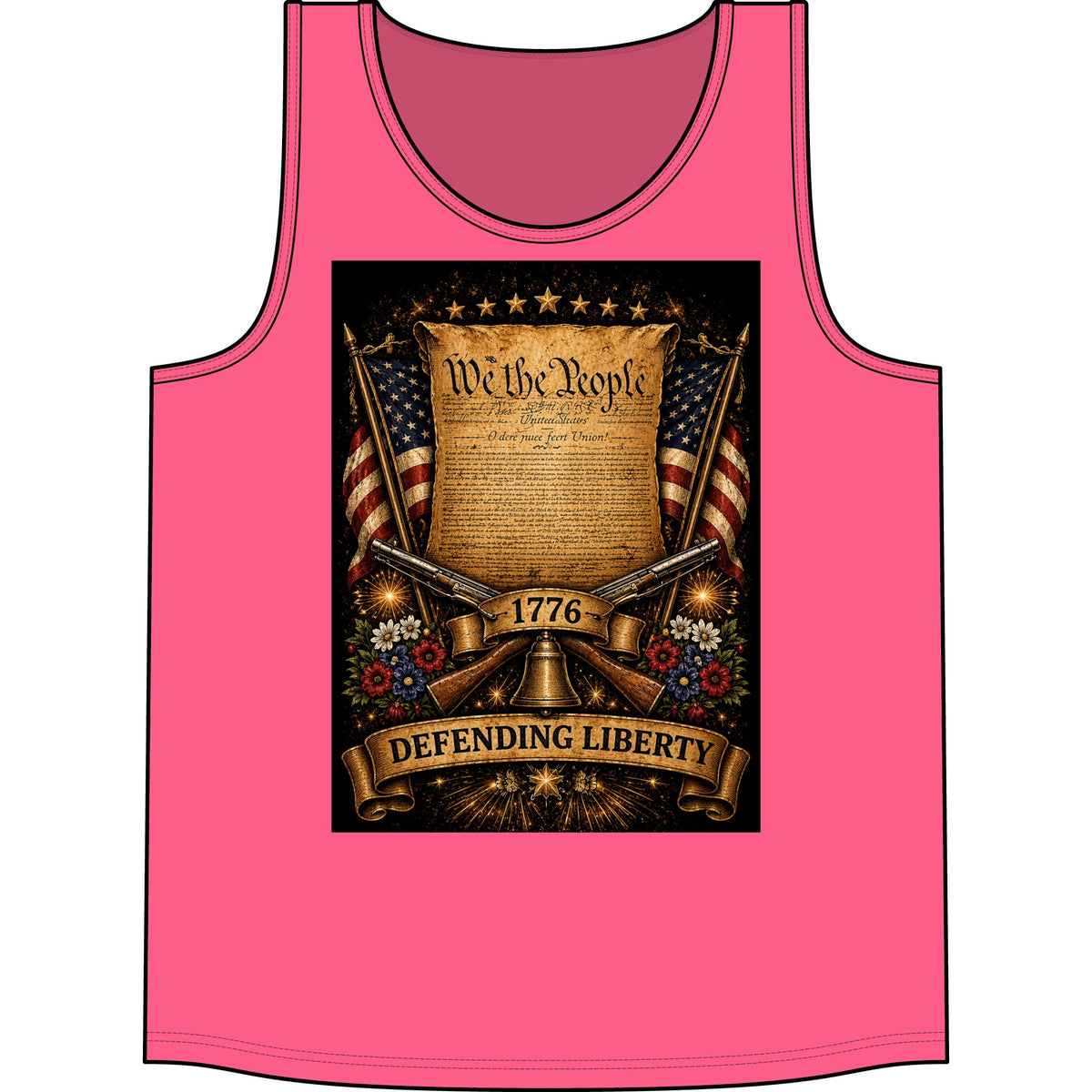 Defending Liberty Tank Top — 'We the People' 1776 Patriotic Shirt