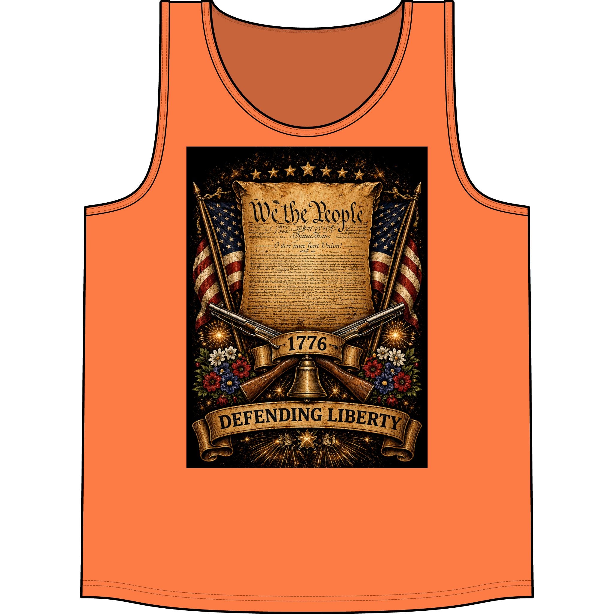 Defending Liberty Tank Top — 'We the People' 1776 Patriotic Shirt