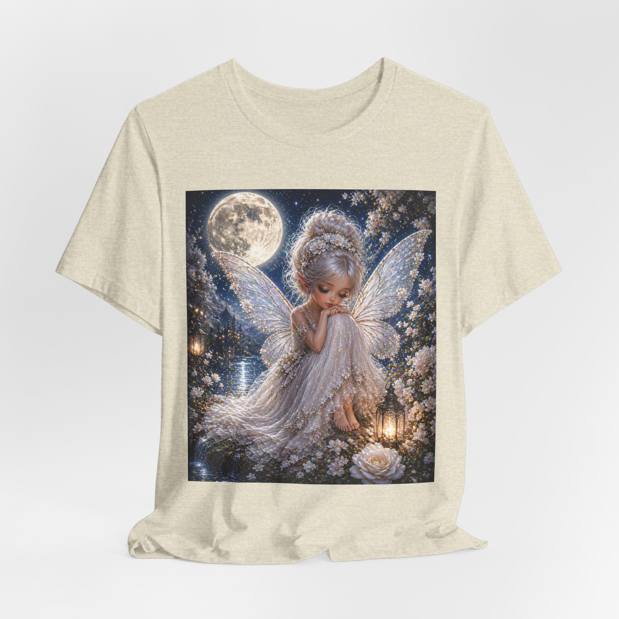 Moonlit Fairy T‑Shirt — Cute Angelic Fairy Graphic Tee