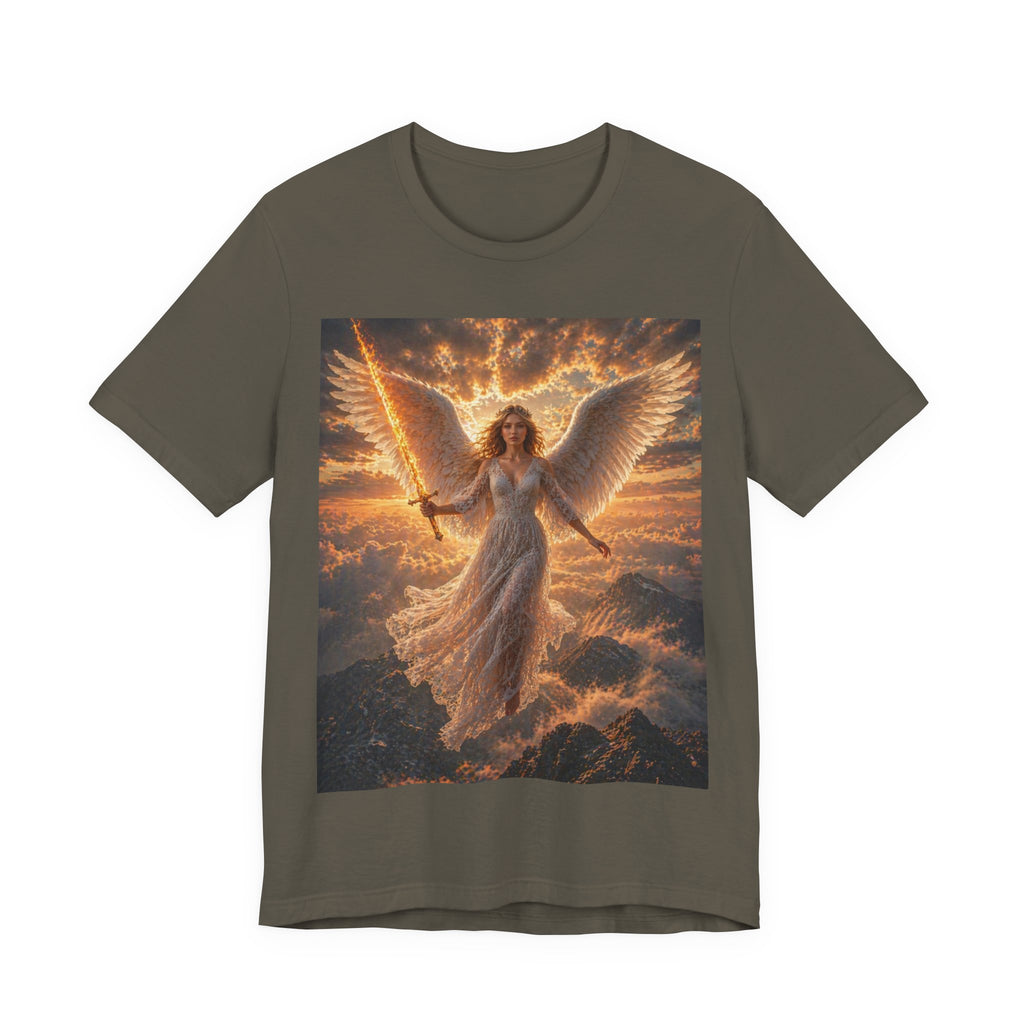 Angel Warrior Tee — Radiant Guardian Wings Graphic T-Shirt