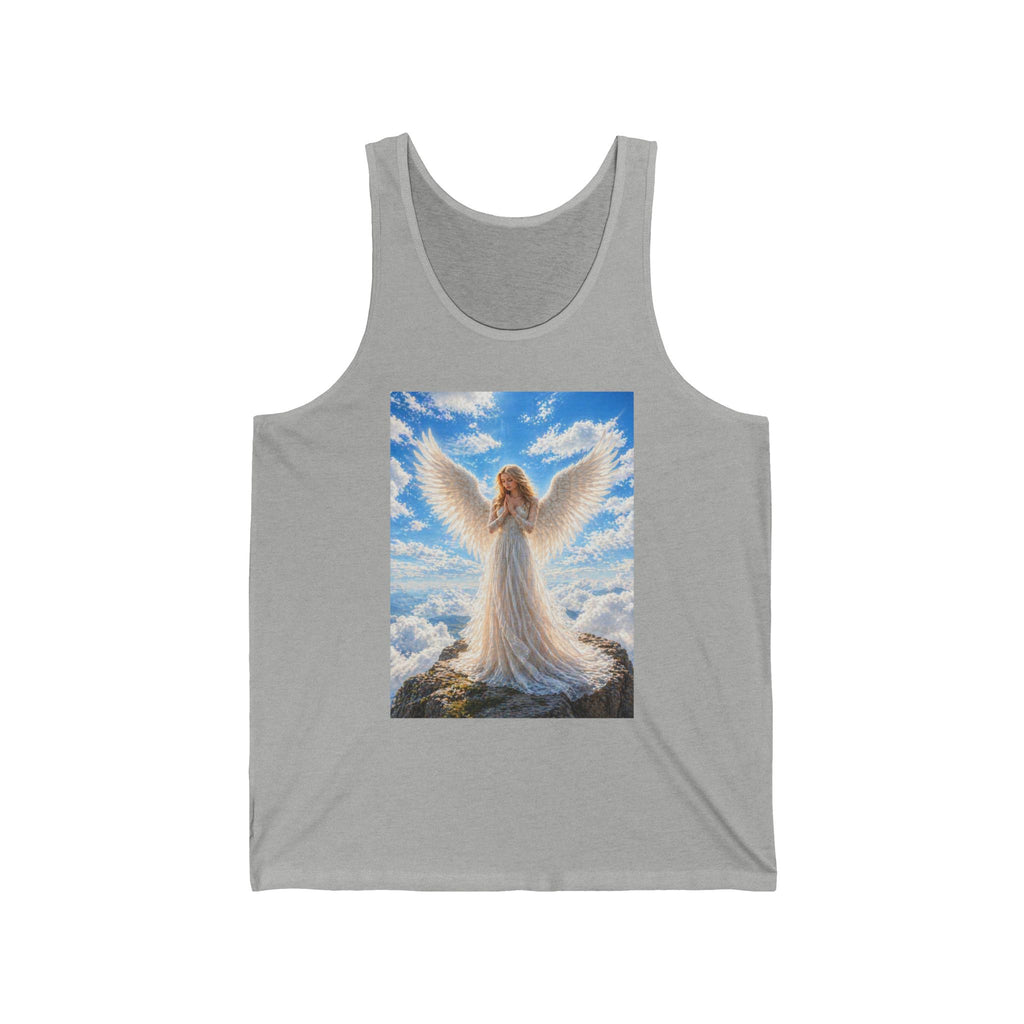 Angel Wings Tank Top — Heavenly Guardian Angel Graphic Jersey Tank