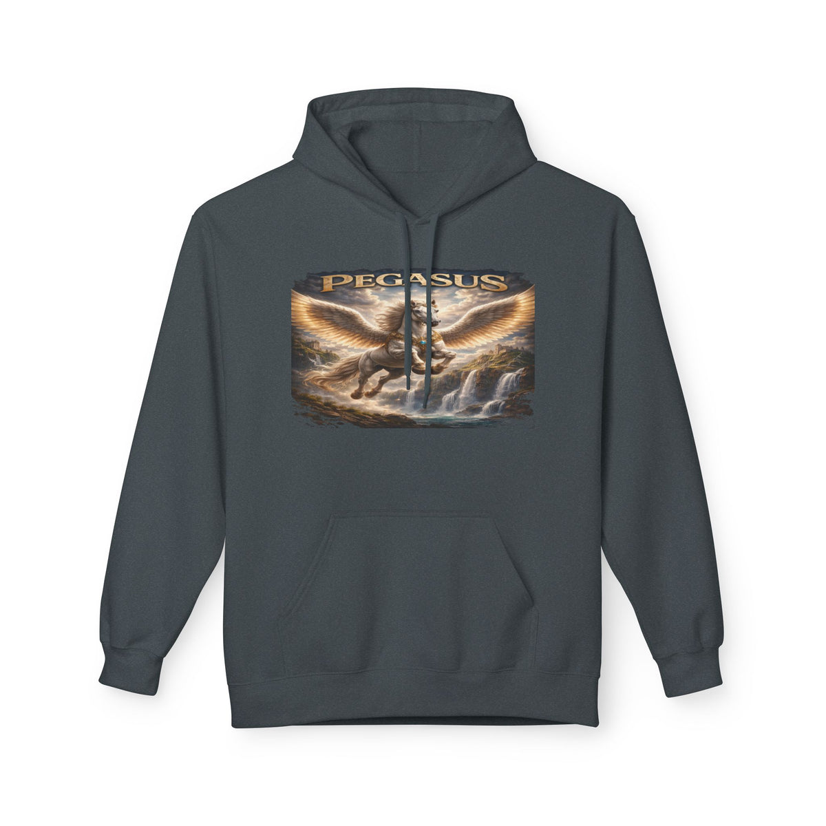 Pegasus Mythical Horse Hoodie — Vintage Winged Steed Graphic Sweatshirt