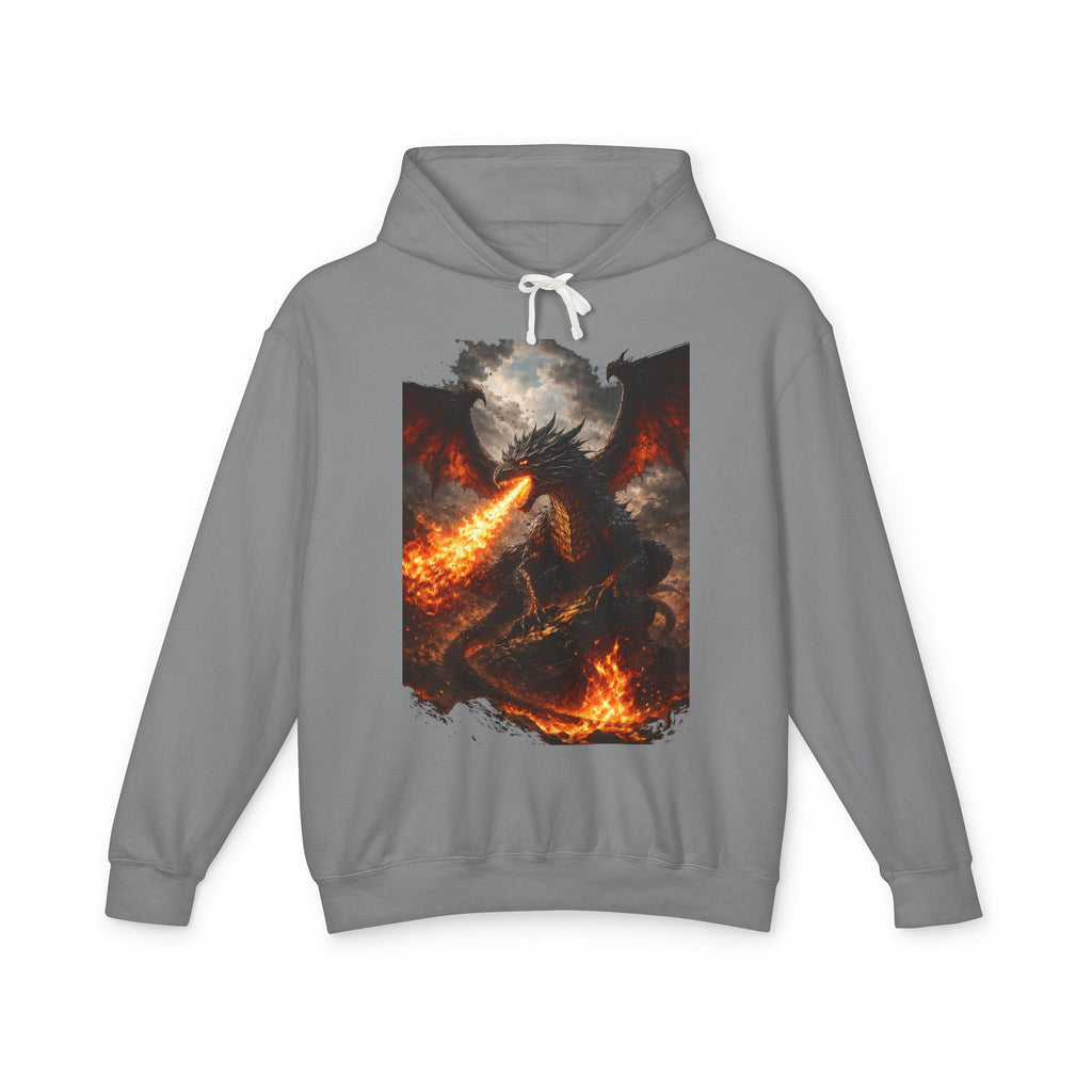 Dragon Fire Hoodie – Mythical Fire-Breathing Dragon Graphic Hoodie