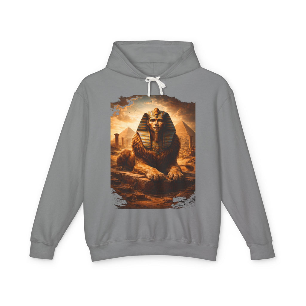 Sphinx & Pyramids Graphic Hoodie — Vintage Egyptian Sphinx Sweatshirt