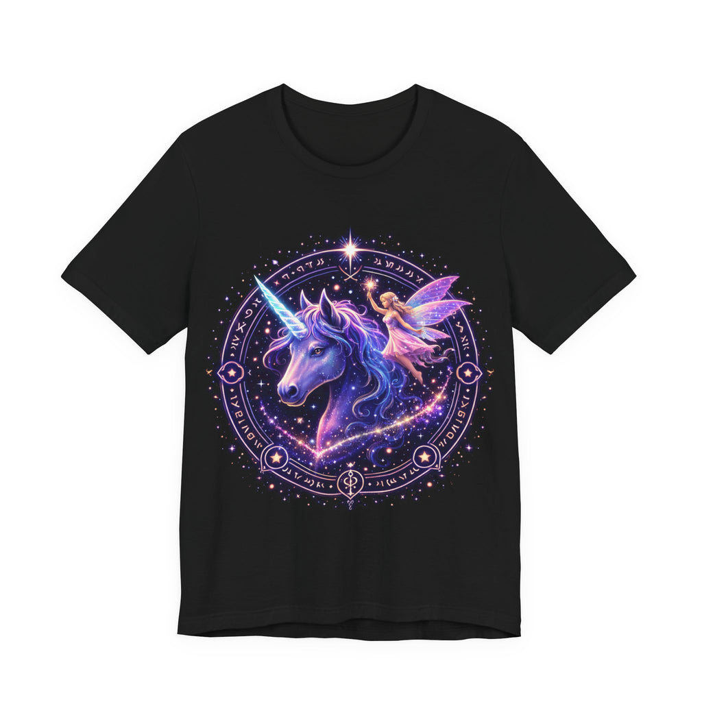 Unicorn & Fairy Galaxy Tee — Magical Fantasy Graphic T-Shirt