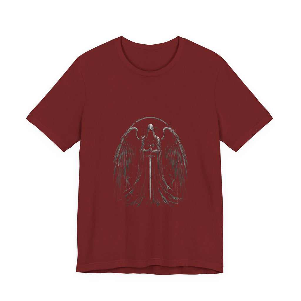 Guaediand Angel Wings Tee — Gothic Guardian Angel Short Sleeve Shirt