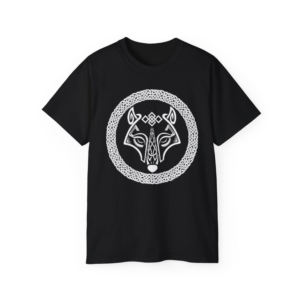 Celtic Wolf T-Shirt — Norse Knotwork Wolf Head Tee
