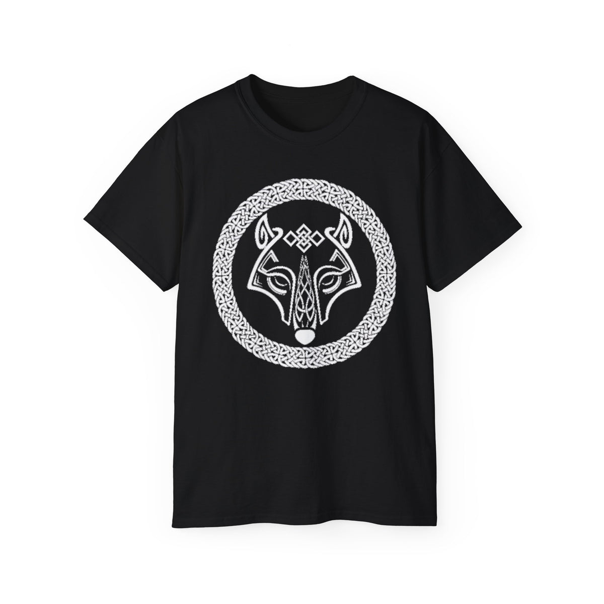 Celtic Wolf T-Shirt — Norse Knotwork Wolf Head Tee