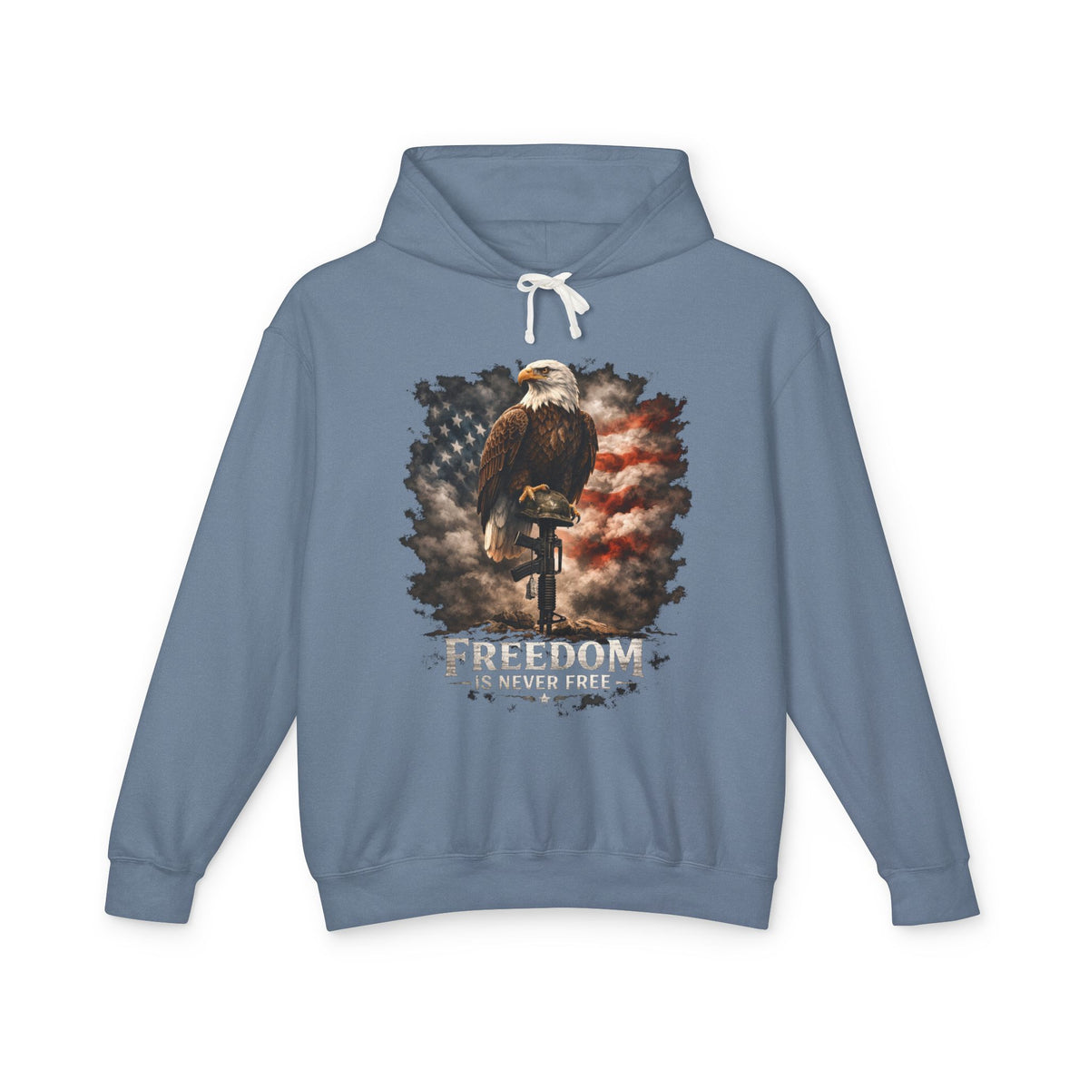 Freedom Eagle Hoodie – American Flag Bald Eagle Graphic Sweatshirt