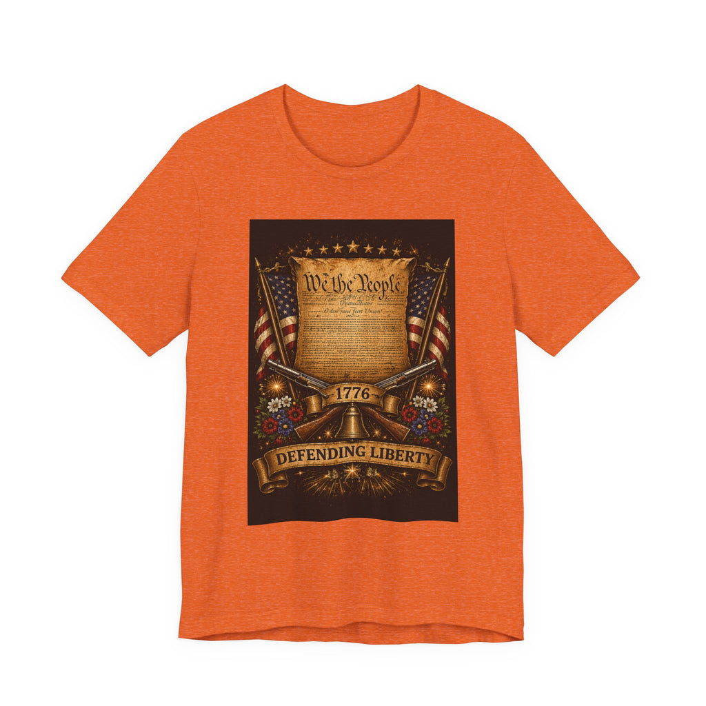 Defending Liberty 1776 T-Shirt — 'We the People' Patriotic Constitution Tee