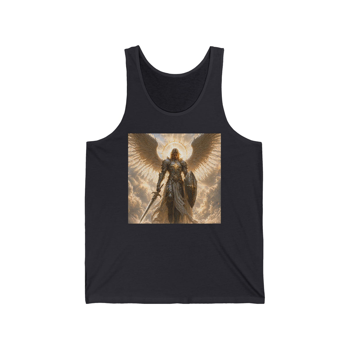 Archangel Warrior Tank Top — Celestial Fantasy Angel Graphic Tank