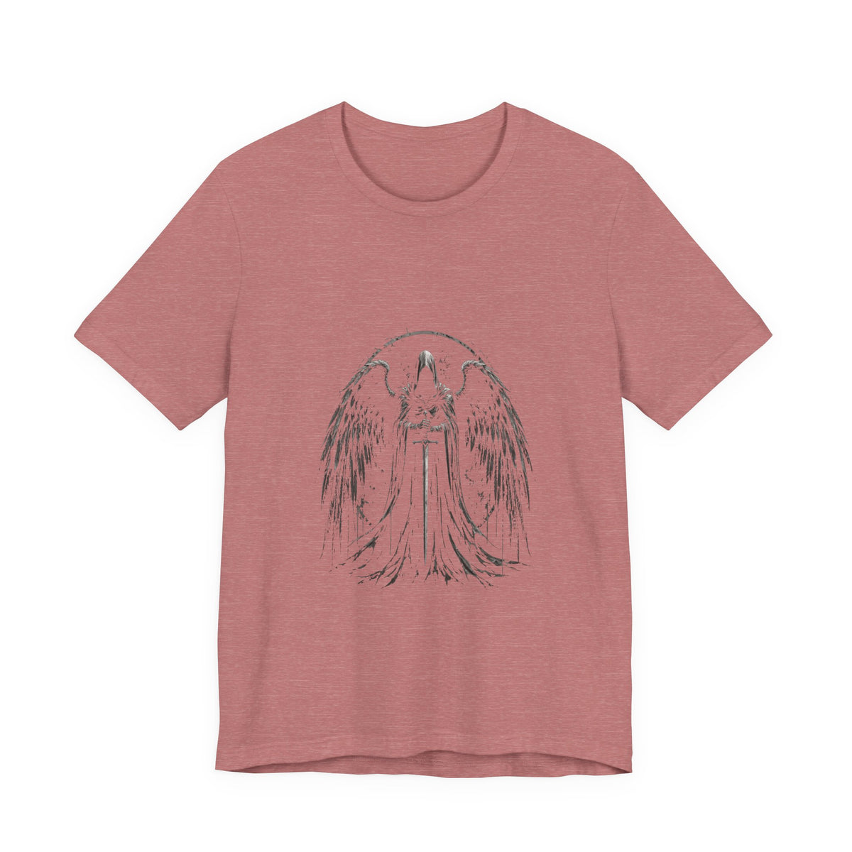 Guaediand Angel Wings Tee — Gothic Guardian Angel Short Sleeve Shirt