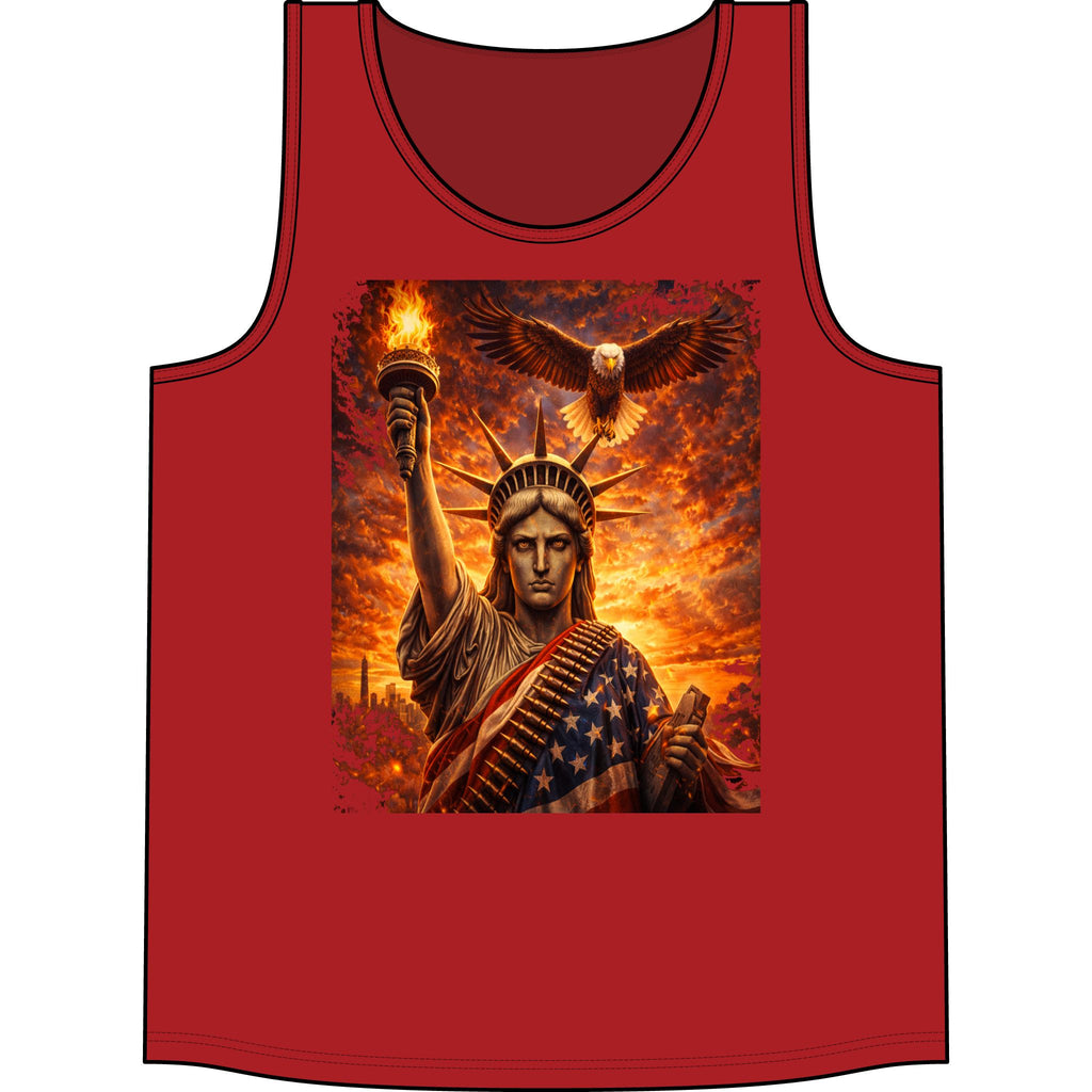 Liberty Eagle Tank — Patriotic Statue of Liberty Graphic Tank Top