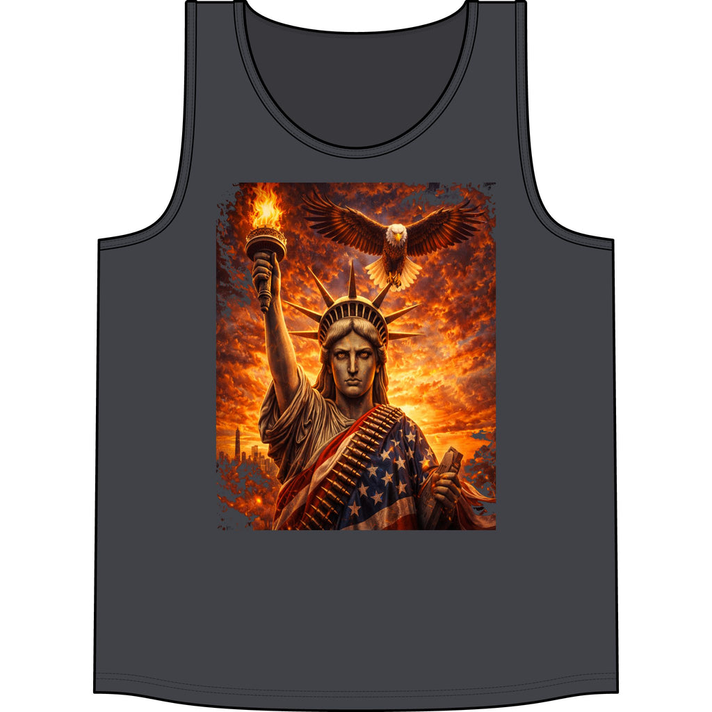 Liberty Eagle Tank — Patriotic Statue of Liberty Graphic Tank Top