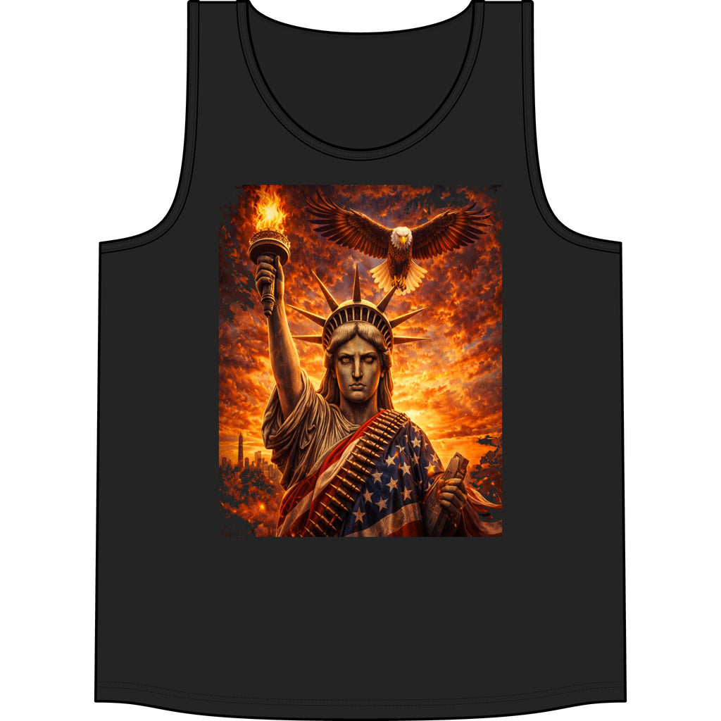 Liberty Eagle Tank — Patriotic Statue of Liberty Graphic Tank Top