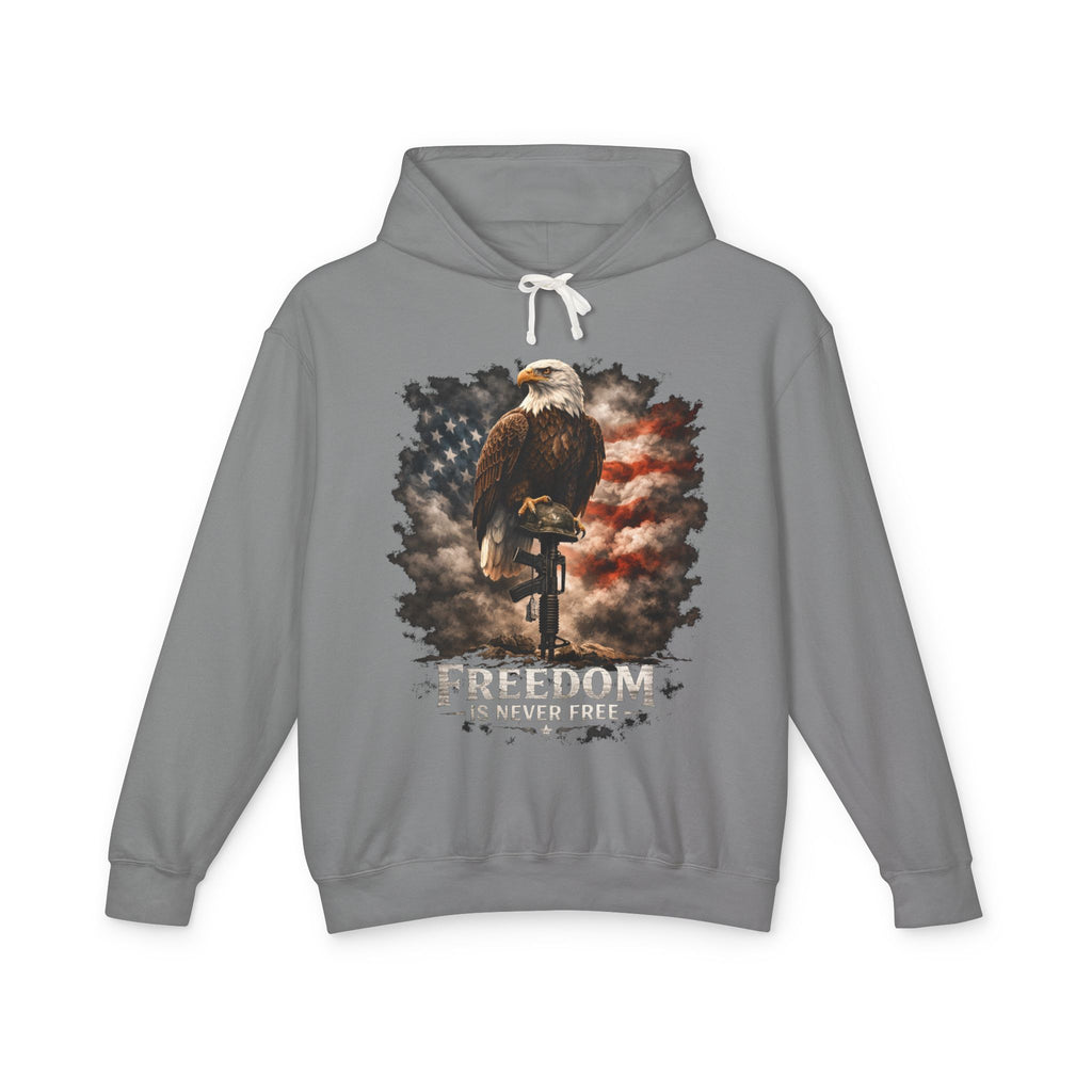 USA Egale and Flag Hooded Sweatshirtas