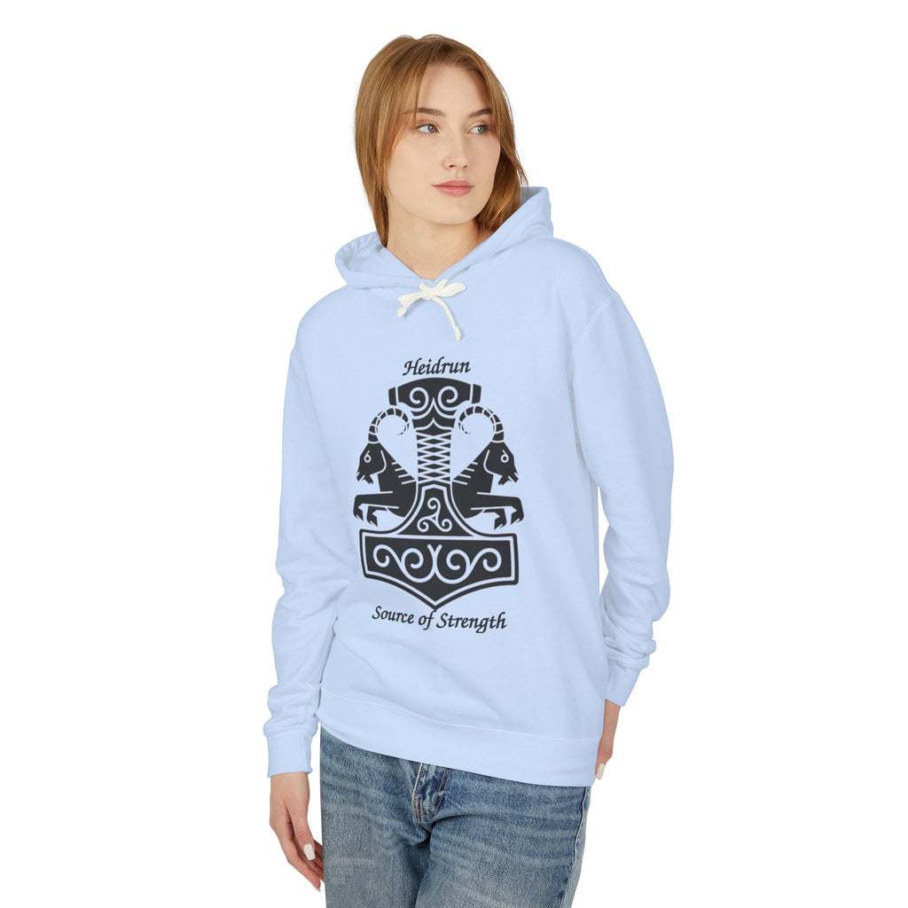 Heidrun 'Source of Strength' Viking Mjolnir Hoodie