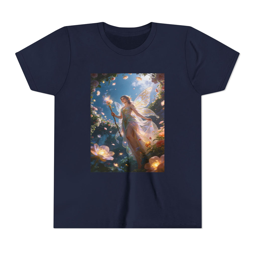 Fairy Glow Youth Tee — Enchanted Forest Fairy Graphic T-Shirt
