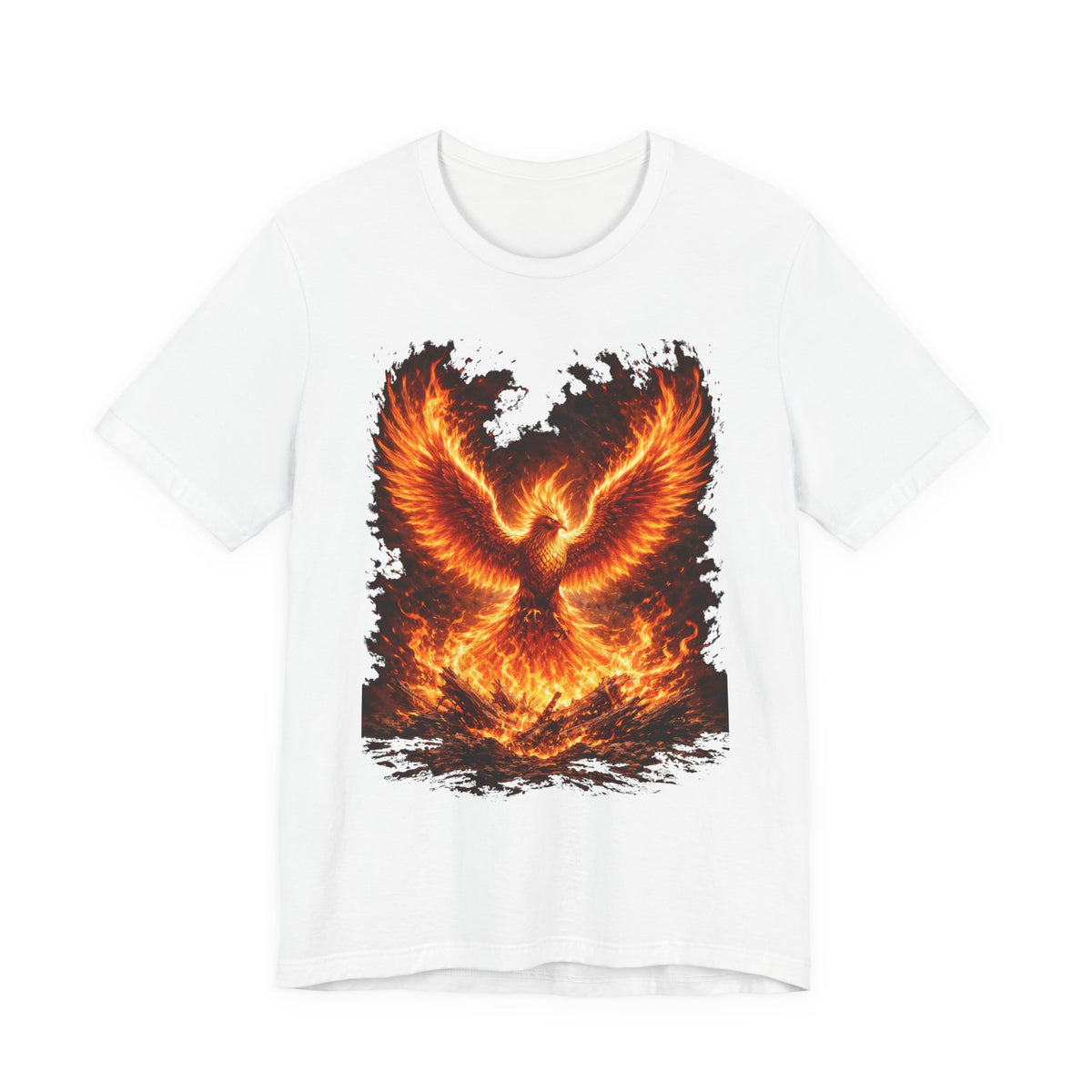 Phoenix Fire Graphic Tee — Rising Flame Mythical Bird T-Shirt