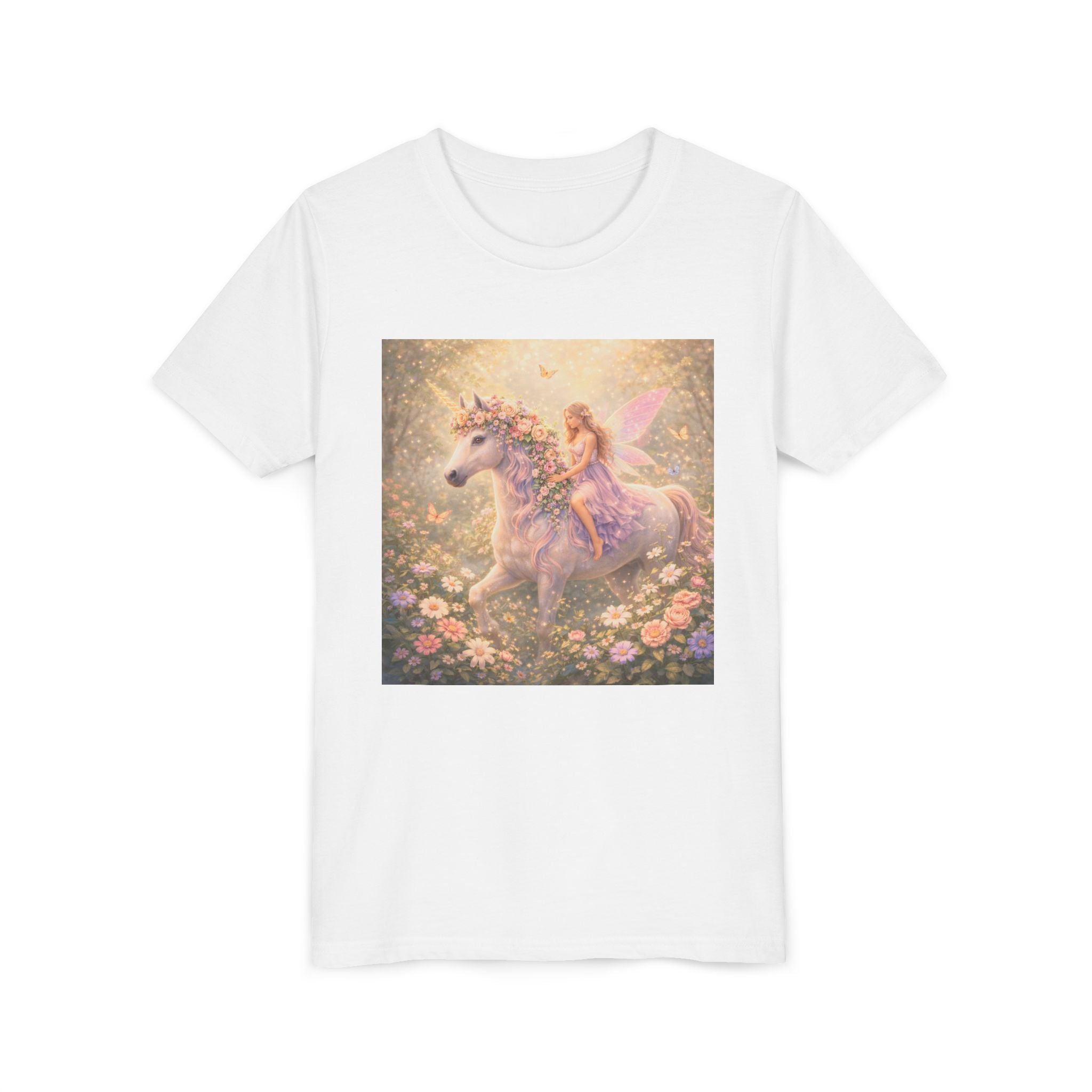 Youth Tee — Magical Unicorn Fairy Ride Kids T‑Shirt