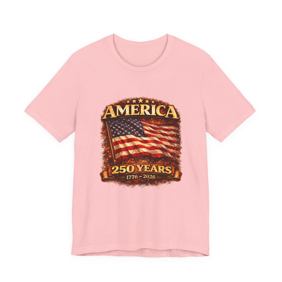 America 250 Years Flag T-Shirt – 1776–2026 Bicentennial Celebration Tee