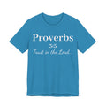 Proverbs 3:5 Tee — Minimal Christian Scripture Short Sleeve Shirt