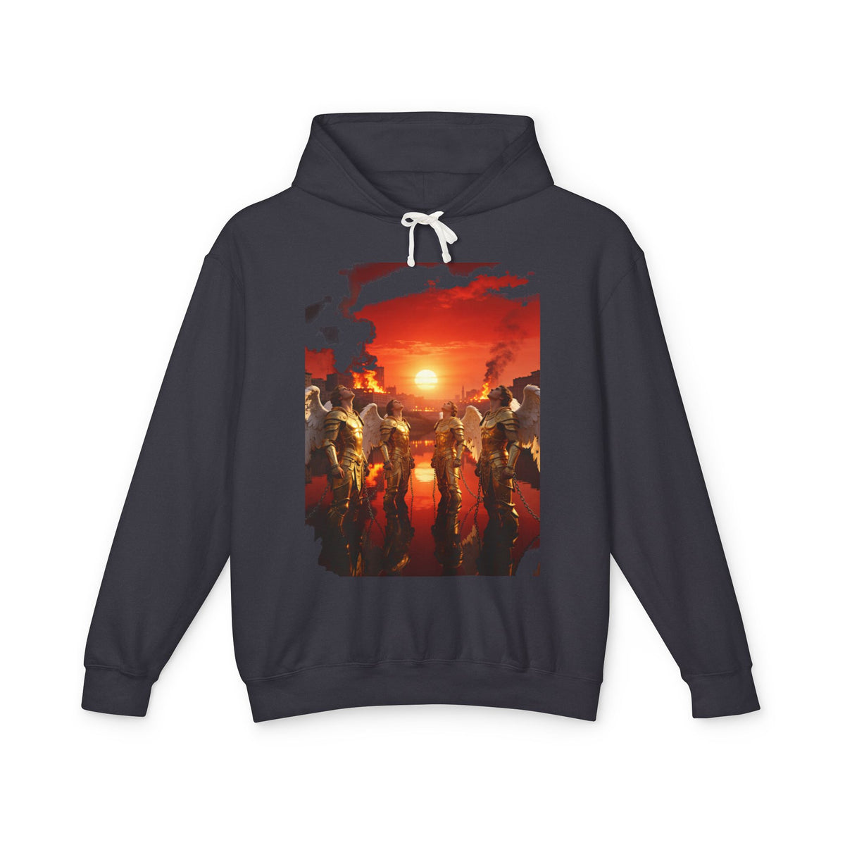 Revelation 9 reveals four fallen angels bound in the Euphrates River Graphic Pullover