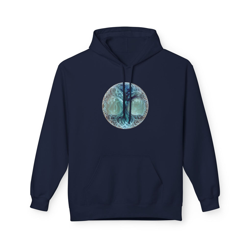 Yggdrasil tree of life-Cotton Hoodie — Ethereal Sea Skull Graphic Hoodie
