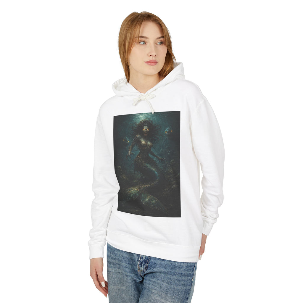 Mermaid Abyss Hoodie — Dark Ocean Fantasy Graphic Sweatshirt