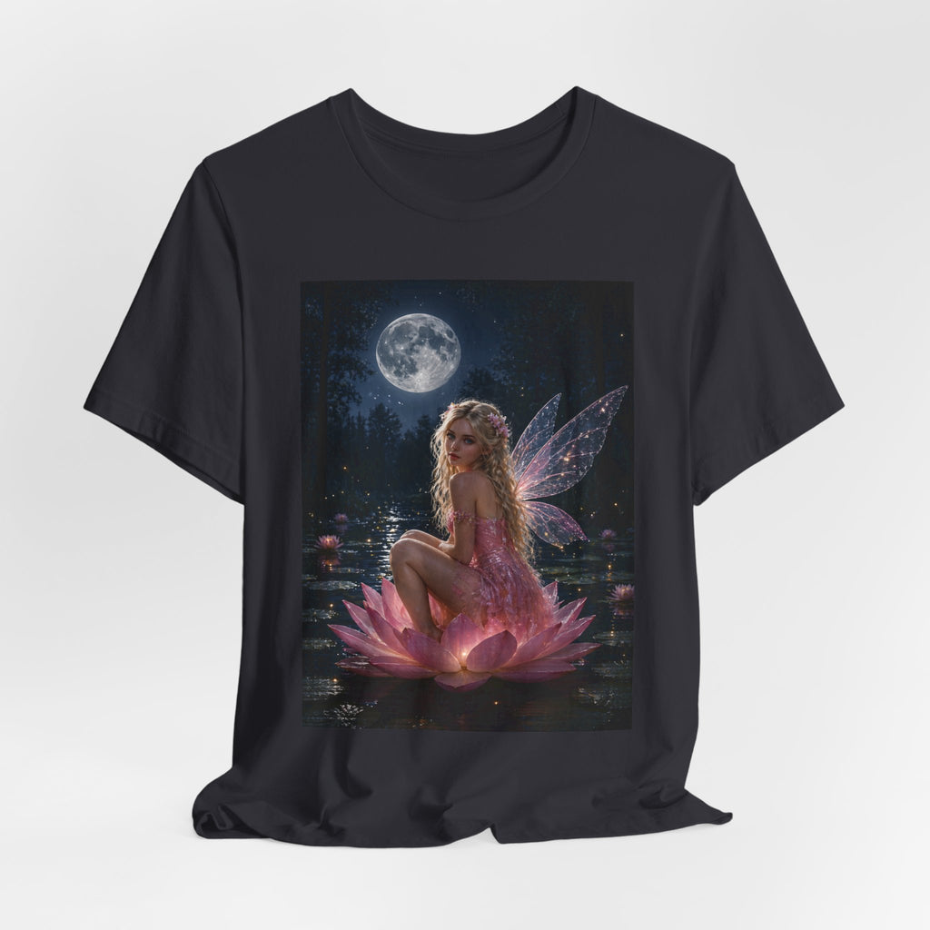 Moonlit Fairy T‑Shirt — Ethereal Lotus Fairy Graphic Tee