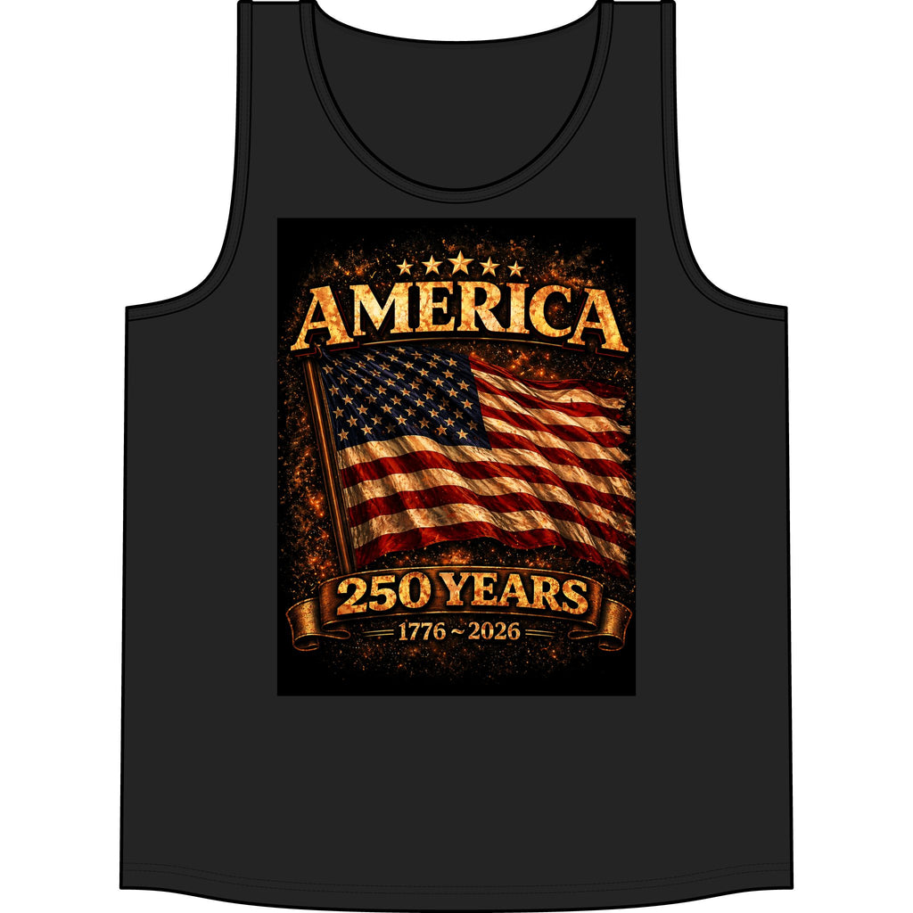 America 250 Years Tank - 1776-2026 Patriotic Flag Tank Top