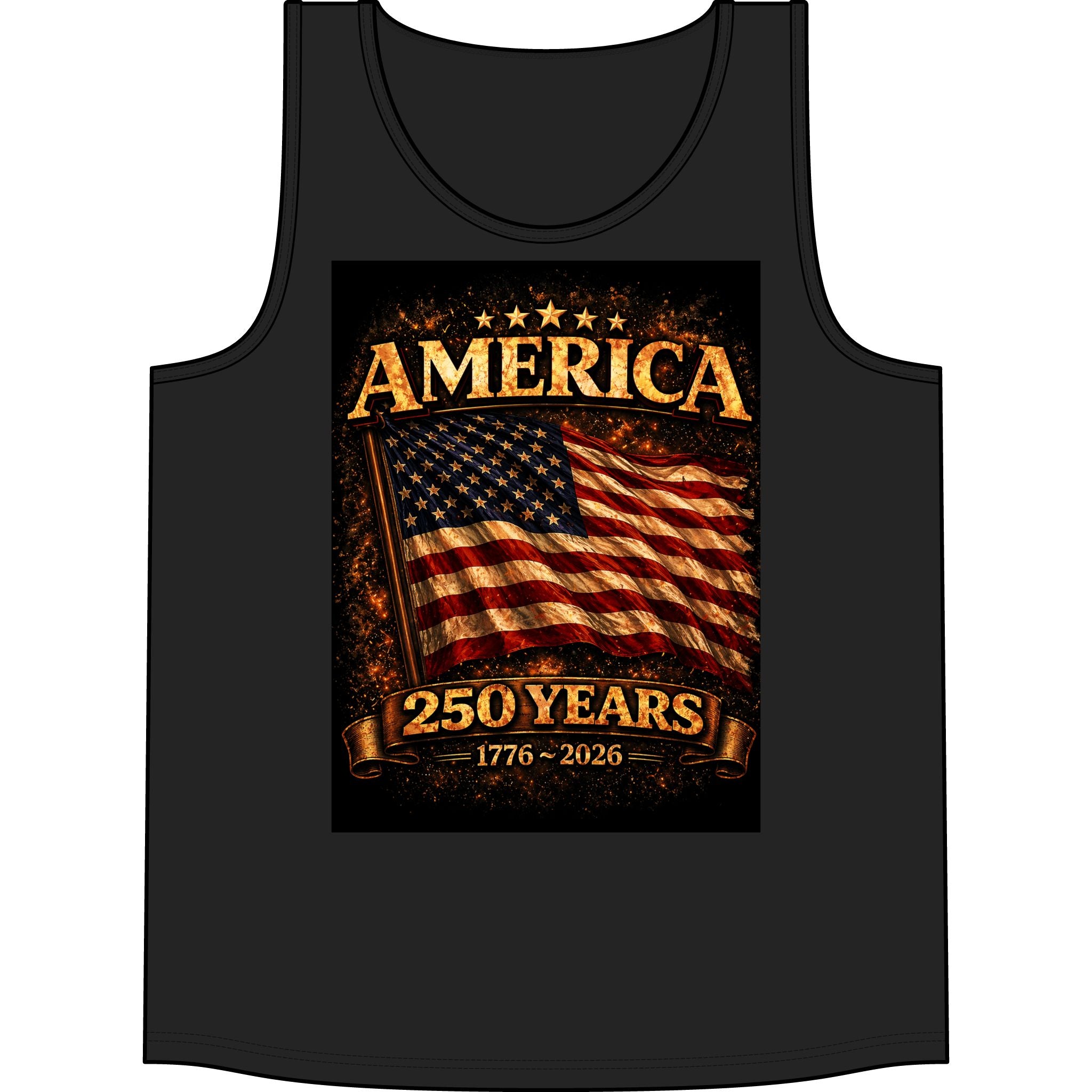 America 250 Years Tank - 1776-2026 Patriotic Flag Tank Top