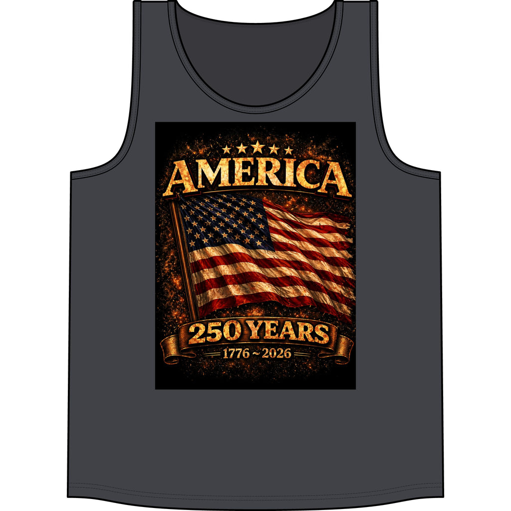 America 250 Years Tank - 1776-2026 Patriotic Flag Tank Top