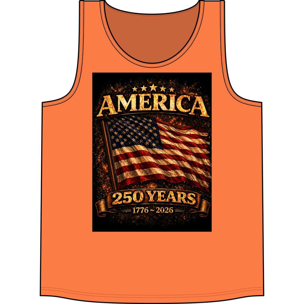 America 250 Years Tank - 1776-2026 Patriotic Flag Tank Top