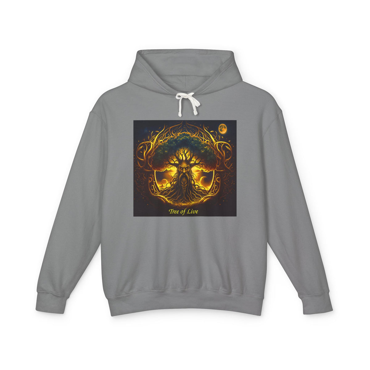 Tree of Life Hoodie — Golden Mythic Nature Pullover