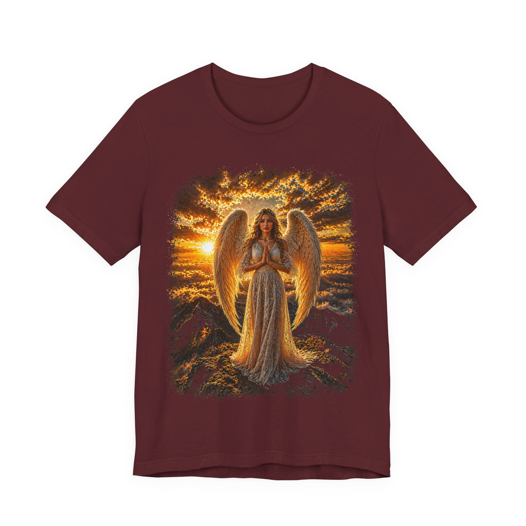 Angel Sunset Tee — Spiritual Guardian Wings T-Shirt