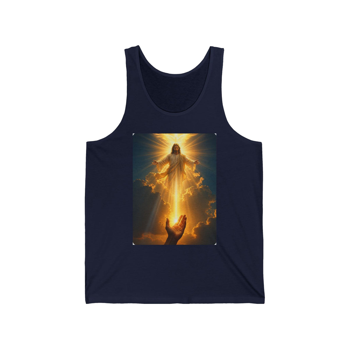 Jesus Ascension Tank Top — Radiant Christian Faith Graphic Tank