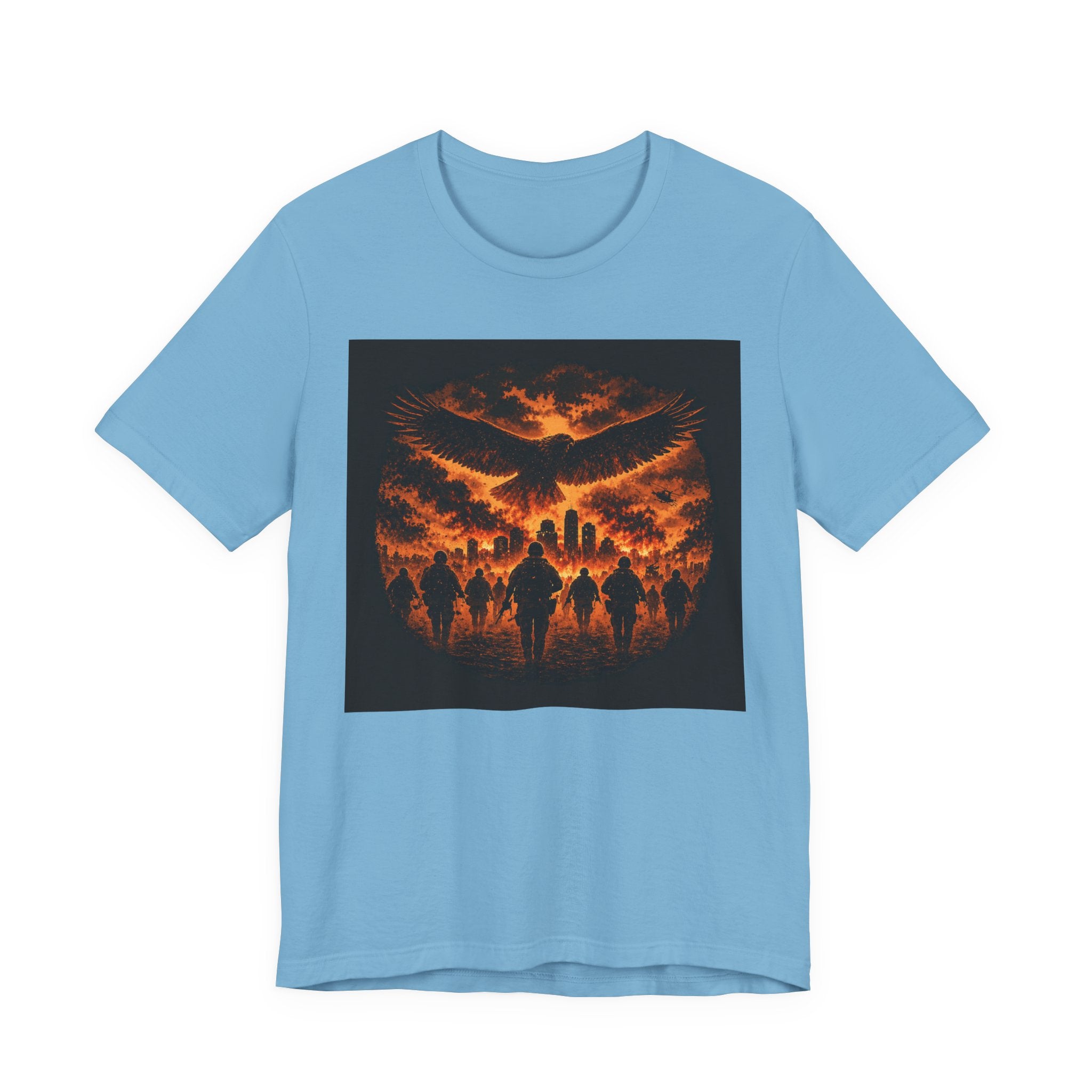 Fiery Phoenix Skull Tee — Gothic Flame Graphic T-Shirt