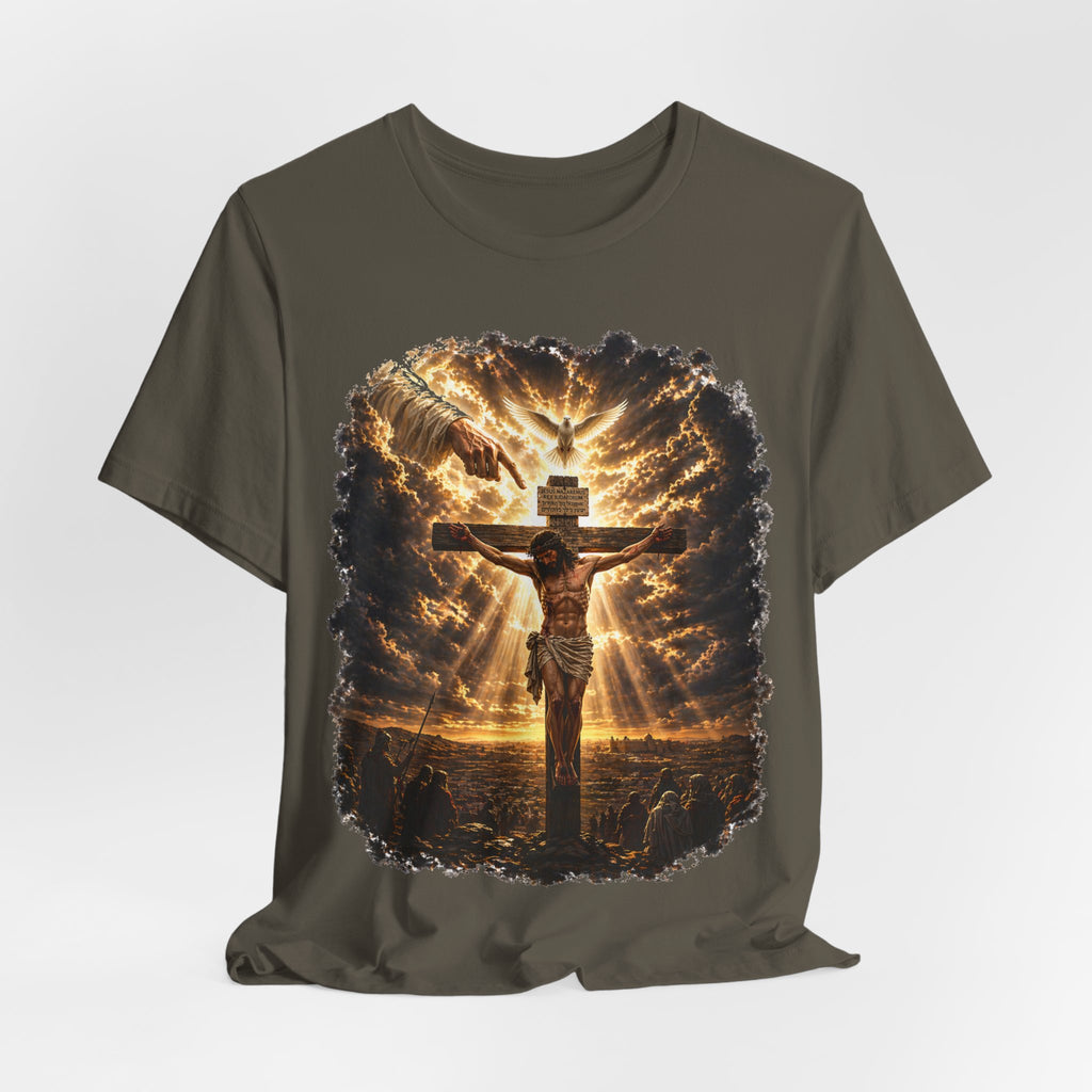 Crucifixion Sunrise T-Shirt — Jesus on the Cross Spiritual Faith Tee