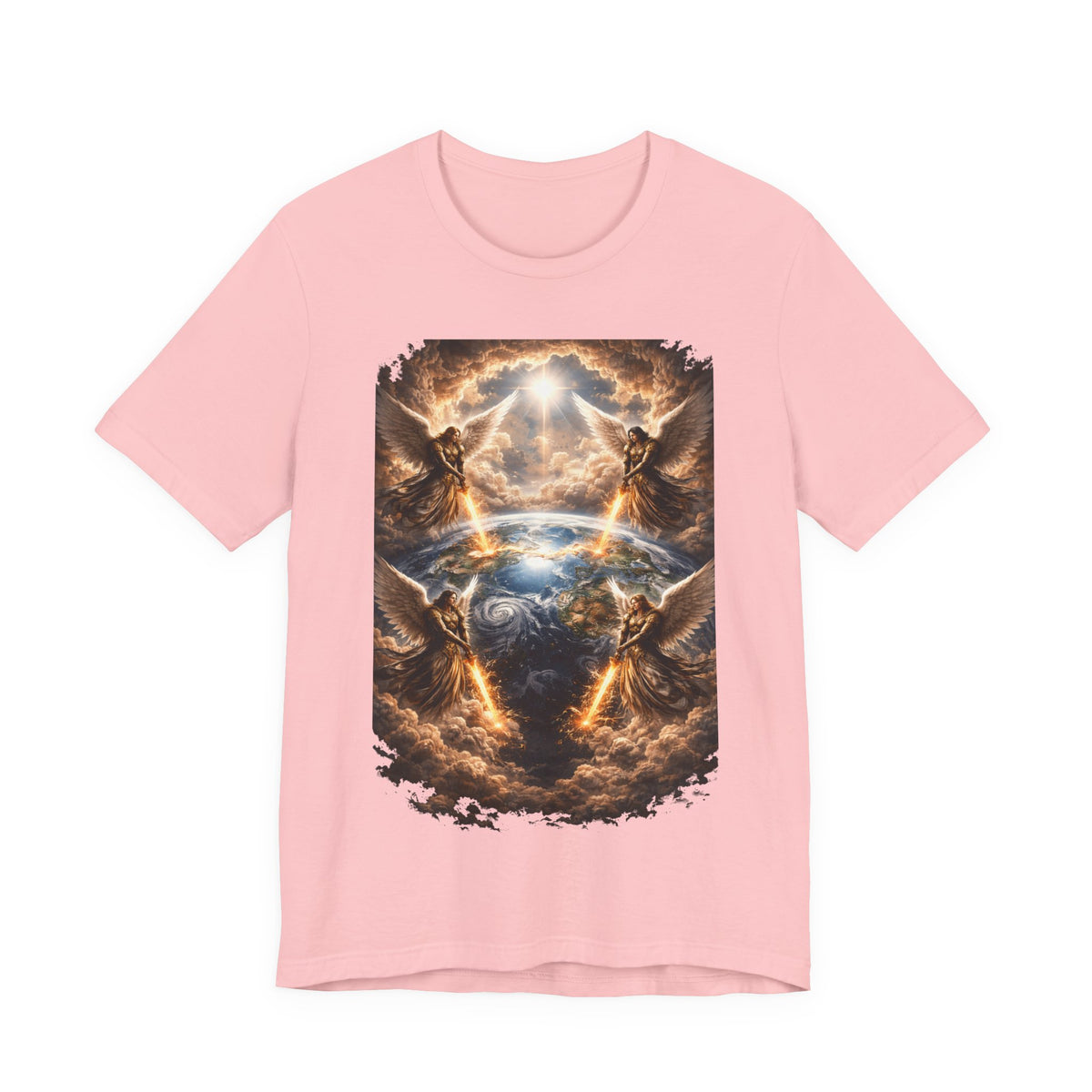 Revelation 7:1 T-Shirt — Heavenly Angel Wings Graphic Tee