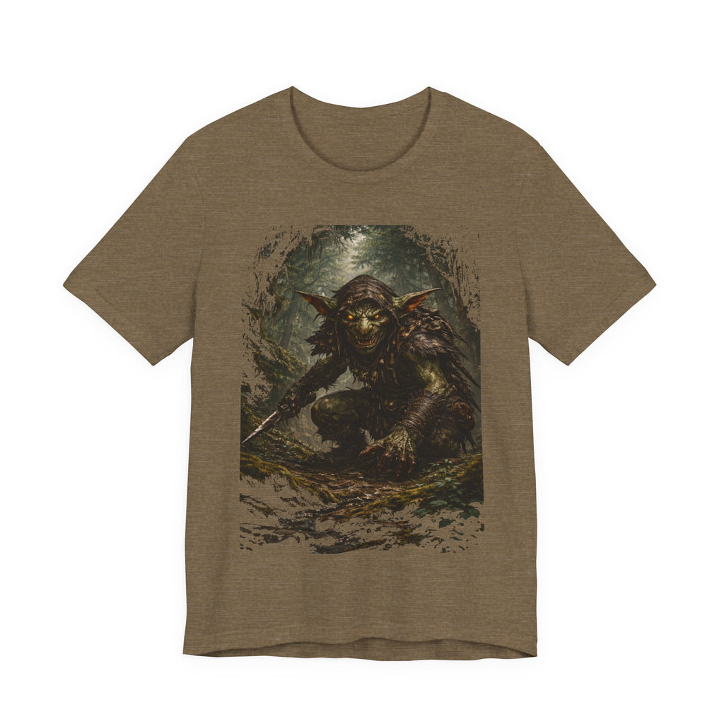 Goblin Warrior Graphic Tee — Dark Fantasy Monster T‑Shirt