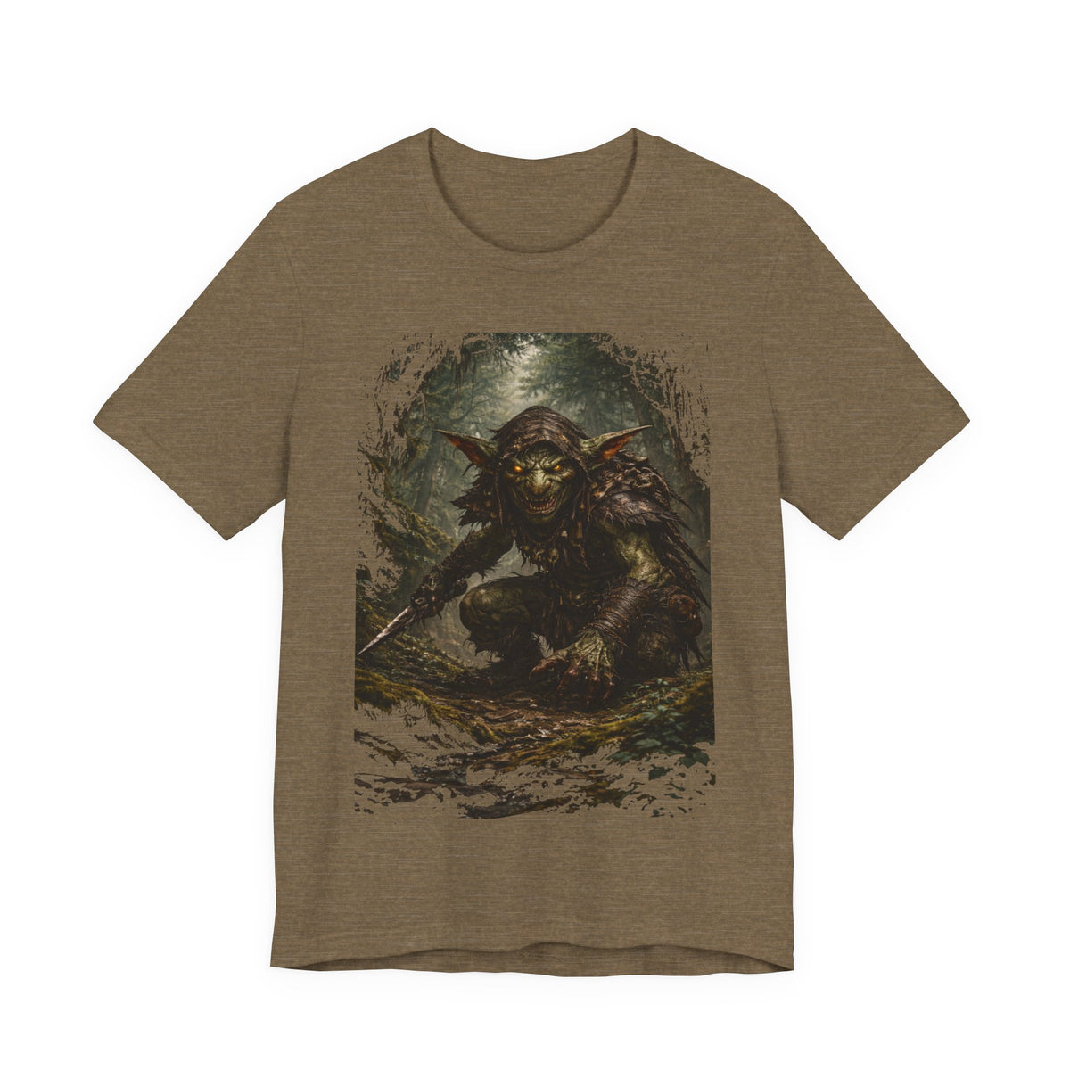 Goblin Warrior Graphic Tee — Dark Fantasy Monster T‑Shirt