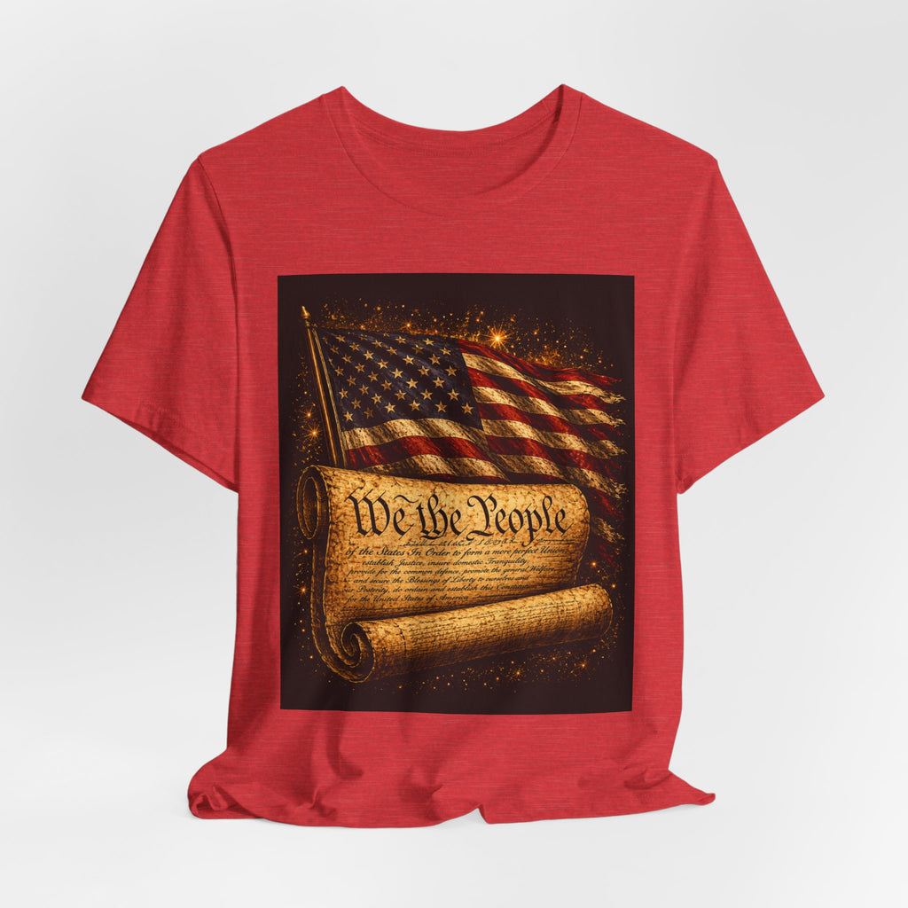 Patriotic "We the People" Constitution T-Shirt — American Flag Independence Day Tee