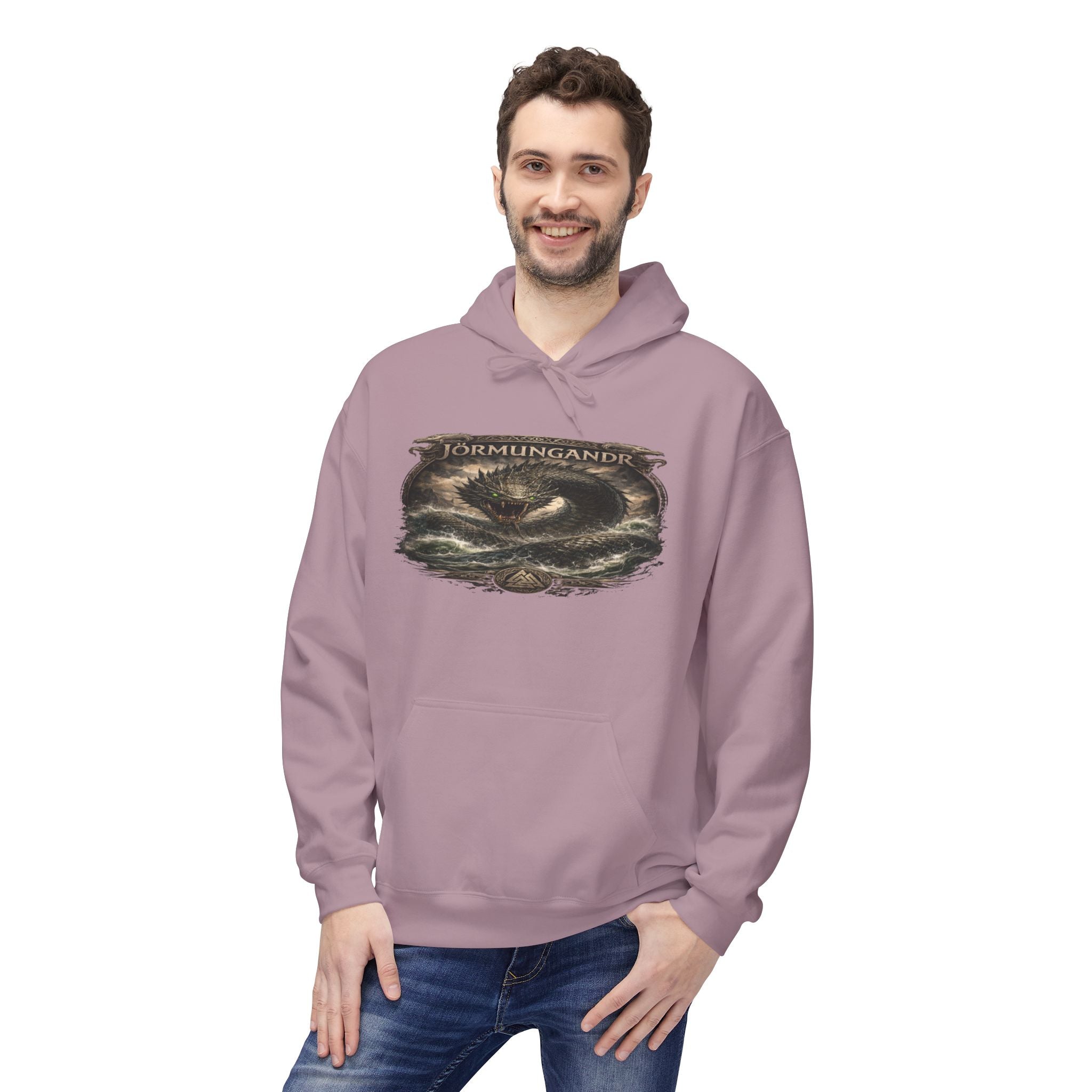 Jörmungandr is the Midgard serpent Viking Hoodie —